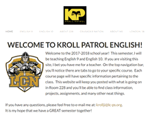Tablet Screenshot of krollpatrol.com